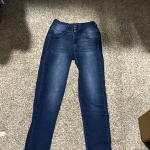 dark blue skinny jeggings